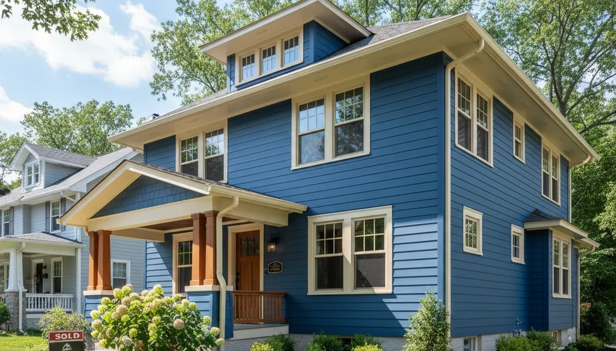 Freshly painted Allentown PA home exterior showing smooth, durable finish by local house painters